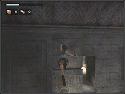 Teraz, przeskakując po kolejnych wierzchołkach kolejnych kolumn dotrzyj na drugi koniec sali - Poziom 10. Świątynia Khamoon (2) | Sekrety w Tomb Raider Anniversary - Tomb Raider: Anniversary - poradnik do gry