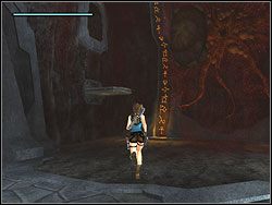 Wskocz na świeżo wysuniętą ze ściany platformę, a następnie wybij się z niej do widniejącego powyżej otworu w skale - Poziom 15. Ostateczne starcie (1) | Sekrety w Tomb Raider Anniversary - Tomb Raider: Anniversary - poradnik do gry