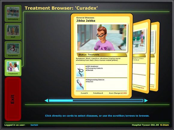 Curadex - czyli nasza encyklopedia chorób - Komputer | Podstawy Hospital Tycoon - Hospital Tycoon - poradnik do gry
