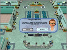 Aby zdobyć w notowaniach 2 gwiazdki (#5), zajmij się przede wszystkim pacjentami oraz wyglądem szpitala - Seria 3, Poziom 1 | Story mode w Hospital Tycoon - Hospital Tycoon - poradnik do gry