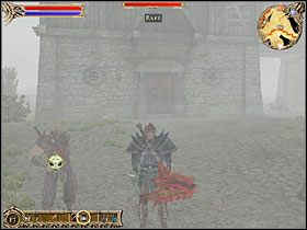 Jar jest jednym ze strażników w Starej Rezydencji - siedzibie Oświeconego, kawałek na północ od Gorelin - Wioska Gorelin | Questy w Two Worlds - Two Worlds - poradnik do gry