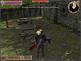 Stork chce, byś dowiedział się, dlaczego klan Skelden wstrzymał prace na wykopaliskach na wschód od Tharbakin - Oberża na Rozdrożu Tharbakin | Questy w Two Worlds - Two Worlds - poradnik do gry