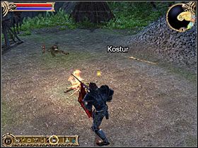 Zanim dotrzesz do samego obozowiska, będziesz musiał przejść przez 2 cmentarze - jak zwykle, zainfekowane przez nieumarłych - Tharbakin | Questy w Two Worlds - Two Worlds - poradnik do gry