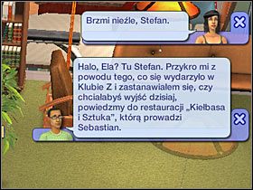 Cel: Pójść do restauracji Kiełbasa i Sztuka, którą prowadzi Sebastian (250 punktów aspiracji) - Rozdział 9 - Kto słucha? (1) | Nocna maskarada - The Sims: Historie ze świata zwierząt - poradnik do gry