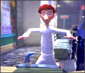 Kolejnym, krótkim zadaniem, jest ucieczka przed Linguinim - The City of Lights (4) | Solucja Ratatuj - Ratatuj - poradnik do gry