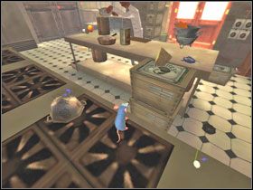 Przejdź po przewodach na wyłączniki #1, z których przeskocz na klamkę od drzwi #2 - Little Chef - Big Kitchen (4) | Solucja Ratatuj - Ratatuj - poradnik do gry