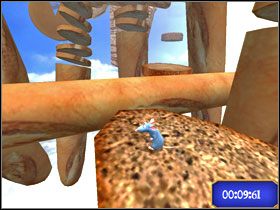 Nieco wyżej bliżej nie określony ser w kształcie bagietki. - Dream Worlds - Say Cheese | Single-Player Minigames | Ratatuj - Ratatuj - poradnik do gry