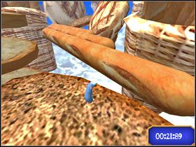 Po drodze spotkasz jeszcze trzy sery o bagietkowej budowie. - Dream Worlds - Say Cheese | Single-Player Minigames | Ratatuj - Ratatuj - poradnik do gry