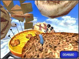 którymi dojdziesz do Fondue. Przejdź po czarnych główkach. - Dream Worlds - Say Cheese | Single-Player Minigames | Ratatuj - Ratatuj - poradnik do gry
