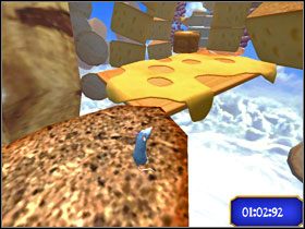 Natkniesz się na deskę z roztopionym serem. Uwaga - klejący - Dream Worlds - Say Cheese | Single-Player Minigames | Ratatuj - Ratatuj - poradnik do gry