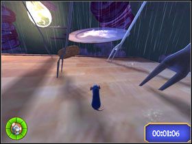 Po rozpoczęciu udaj się w stronę talerzy. Uważaj, są śliskie. - Dream Worlds - Dirty Dish Fright | Single-Player Minigames | Ratatuj - Ratatuj - poradnik do gry