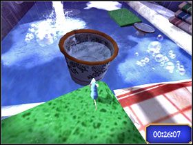 Skocz na kant pojemnika, a dalej na pływający talerz. - Dream Worlds - Dirty Dish Fright | Single-Player Minigames | Ratatuj - Ratatuj - poradnik do gry