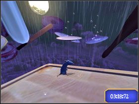 ...również dojdziesz do deski. Wskocz na talerz. - Dream Worlds - Dirty Dish Fright | Single-Player Minigames | Ratatuj - Ratatuj - poradnik do gry