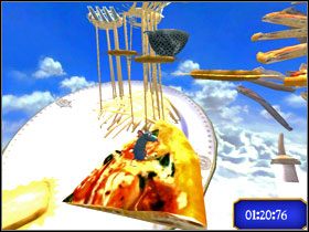 Nieustannie pnij się w górę w kierunku misy ze spaghetti. - Dream Worlds - Pasta Persuasion | Single-Player Minigames | Ratatuj - Ratatuj - poradnik do gry