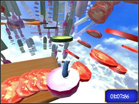 W prawo skrót na górę po ogórkach... - Dream Worlds - Veggie Vault | Single-Player Minigames | Ratatuj - Ratatuj - poradnik do gry