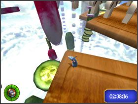 Na końcu pierwszej sekretny przejazd ogórkiem - Dream Worlds - Veggie Vault | Single-Player Minigames | Ratatuj - Ratatuj - poradnik do gry