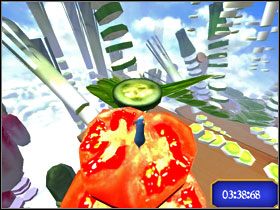 Na ostatnim wskocz na latające plasterki. - Dream Worlds - Veggie Vault | Single-Player Minigames | Ratatuj - Ratatuj - poradnik do gry