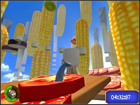 Kolejne porowe schody. Uważaj - szybko się zamykają. - Dream Worlds - Veggie Vault | Single-Player Minigames | Ratatuj - Ratatuj - poradnik do gry