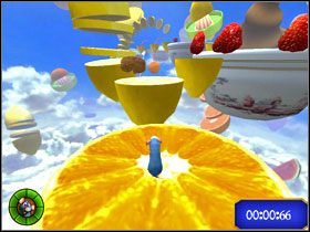 Cytrynami skieruj się w kierunku miseczki widocznej w oddali. - Dream Worlds - Soaring Strawberries | Single-Player Minigames | Ratatuj - Ratatuj - poradnik do gry