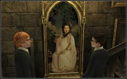 Na miejscu okaże się, że Ron ma kłopoty z pamięcią - musisz znaleźć kogoś, kto jest z Gryffindoru - Hogwart - początek | Opis przejścia Harry Potter i Zakon Feniksa - Harry Potter i Zakon Feniksa - poradnik do gry