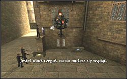 Jak za dawnych czasów :) spal roślinę uniemożliwiającą dalszą wspinaczkę i kontynuuj wycieczkę w górę rynnami i krawędziami - Zadania Gwardii Dumbledorea, cz. 1 (1) | Opis przejścia - Harry Potter i Zakon Feniksa - poradnik do gry