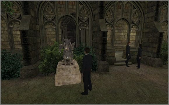 Tak wyglądają gargulce. - Zadania Gwardii Dumbledorea, cz. 1 (1) | Opis przejścia - Harry Potter i Zakon Feniksa - poradnik do gry