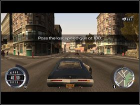 By mu zaimponować musisz przejechać przez trzy punkty kontrolne z określoną prędkością minimalną (kolejno 60, 70, 100) - [1978] Misja 2 - Wheelman | Driver Parallel Lines - Driver: Parallel Lines - poradnik do gry