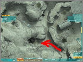 Wejście prowadzące do jaskini będzie niestety nieoświetlone, a na dodatek nie będziesz mógł skorzystać z noktowizora - Misja pierwsza - Search and Destroy (3) | Akt pierwszy - Tom Clancys Ghost Recon: Advanced Warfighter 2 - poradnik do gry