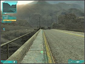 Po dotarciu na drugi koniec mostu rozkaż swoim ludziom pozostać na miejscu - Misja pierwsza - Search and Destroy (4) | Akt pierwszy - Tom Clancys Ghost Recon: Advanced Warfighter 2 - poradnik do gry