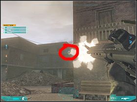 Zacznij BIEC na północ, pozostając w tej niewielkiej alejce (#1) - Misja druga - Joining forces (2a) | Akt drugi - Tom Clancys Ghost Recon: Advanced Warfighter 2 - poradnik do gry