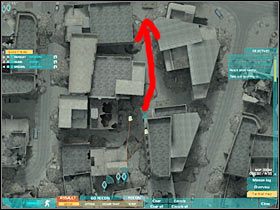 Jeśli spojrzysz na mapę, powinieneś zauważyć, że przeciwnicy zgromadzili się właściwie w jednym miejscu na mapie (#1) - Misja druga - Joining forces (2a) | Akt drugi - Tom Clancys Ghost Recon: Advanced Warfighter 2 - poradnik do gry