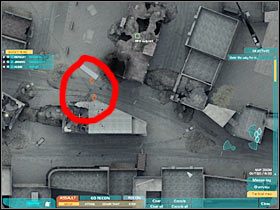 Po zlikwidowaniu kilku pierwszych przeciwników proponowałbym przebiec w lewo (#1) - Misja pierwsza - Attack on multiple axes (1) | Akt trzeci - Tom Clancys Ghost Recon: Advanced Warfighter 2 - poradnik do gry