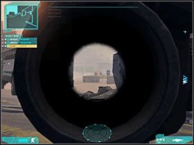 Powinieneś teraz zauważyć, iż na placu pojawił się humvee (#1) - Misja pierwsza - Attack on multiple axes (1) | Akt trzeci - Tom Clancys Ghost Recon: Advanced Warfighter 2 - poradnik do gry