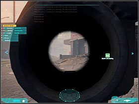 Docelowo będziesz musiał dotrzeć do budynku, przed którym broniłeś się kilka minut wcześniej (#1) - Misja pierwsza - Attack on multiple axes (2b) | Akt trzeci - Tom Clancys Ghost Recon: Advanced Warfighter 2 - poradnik do gry