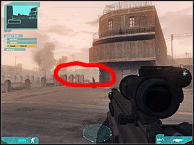 Pamiętaj o tym żeby nie zatrzymywać się, choć powinieneś oczywiście sprawdzać, czy reszta drużyny za Tobą podąża - Misja pierwsza - Attack on multiple axes (2c) | Akt trzeci - Tom Clancys Ghost Recon: Advanced Warfighter 2 - poradnik do gry