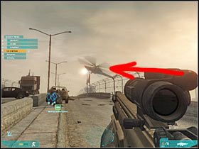 Maszynę musisz namierzyć (#1) i zniszczyć (#2) ZANIM pilot śmigłowca zdoła wystrzelić pociski w stronę Twojej drużyny - Misja trzecia - The last stand (2) | Akt trzeci - Tom Clancys Ghost Recon: Advanced Warfighter 2 - poradnik do gry