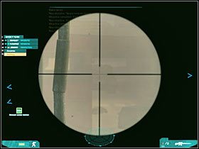 Będziesz musiał przybliżyć sobie obraz, tak aby czołg znajdował się na celowniku - Misja trzecia - The last stand (2) cd. | Akt trzeci - Tom Clancys Ghost Recon: Advanced Warfighter 2 - poradnik do gry