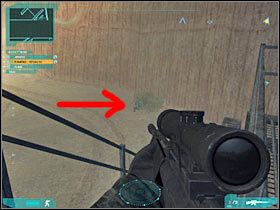 Teraz proponowałbym zacząć przemieszczać się w stronę lewego obozu - Misja druga - Recon in Force (3) | Akt pierwszy - Tom Clancys Ghost Recon: Advanced Warfighter 2 - poradnik do gry