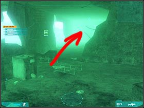 Będziesz musiał zatrzymać się w ukazanym na screenie miejscu (#1) - Misja pierwsza - Welcome to Juarez (1) | Akt drugi - Tom Clancys Ghost Recon: Advanced Warfighter 2 - poradnik do gry