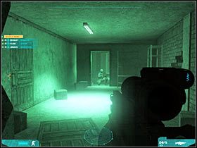 Możesz teraz zaczekać na wsparcie ze strony trzech innych żołnierzy - Misja trzecia - The price of peace (1) | Akt drugi - Tom Clancys Ghost Recon: Advanced Warfighter 2 - poradnik do gry