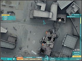 Teraz będziesz musiał dotrzeć do drugiego stanowiska RPG, którego lokalizacja została przedstawiona na pierwszym screenie (#1) - Misja pierwsza - Attack on multiple axes (1) cd. | Akt trzeci - Tom Clancys Ghost Recon: Advanced Warfighter 2 - poradnik do gry