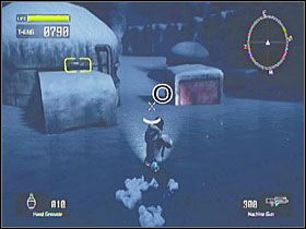 Pomiędzy skrzyniami, po cut-scence - Misja 7 - Tarcze | Tarcze w Lost Planet Extreme Condition - Lost Planet: Extreme Condition - PC - poradnik do gry