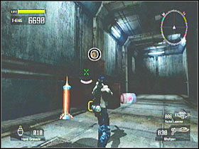 W tunelu zaraz po walce z pierwszym bossem i cut-scence - Misja 10 - Tarcze | Tarcze w Lost Planet Extreme Condition - Lost Planet: Extreme Condition - PC - poradnik do gry