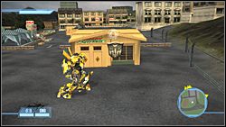 Na terenie Bobby Bolivias, a dokładniej mówiąc na tyłach terenu Bobby Bolivias - The Suburbs - Ikony | Kampania Autobotów | Transformers The Game - Transformers: The Game - poradnik do gry