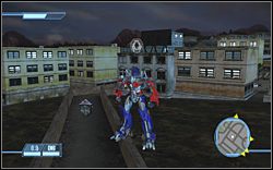 W jednej z wąskich uliczek między budynkami - More Than Meets the Eye - Ikony | Kampania Autobotów | Transformers The Game - Transformers: The Game - poradnik do gry