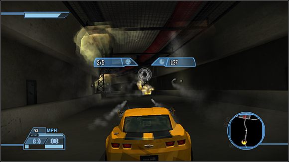 Tym razem na mapce oznaczonych zostało pięć generatorów, które trzeba - Inside Hoover Dam - Misje | Kampania Autobotów | Transformers The Game - Transformers: The Game - poradnik do gry