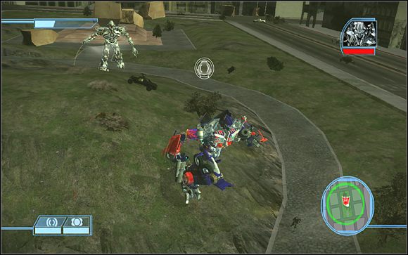 To w zasadzie cała wiedza, jakiej potrzebujesz - Megatron będzie wybierał kolejne ataki z powyższej puli - The Ultimate Doom | Kampania Autobotów | Transformers The Game - Transformers: The Game - poradnik do gry