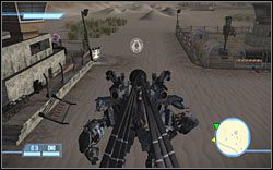 Tej ikony szukaj między wspomnianą wyżej wioską a Supply Depot West - SOCCENT Military Base - Ikony | Kampania Deceptikonów | Transformers The Game - Transformers: The Game - poradnik do gry