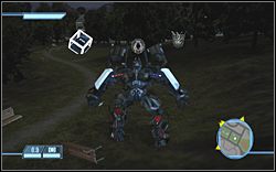 W parku między elektrownią a supermarketem - The Hunt for Sam Witwicky - Ikon | Kampania Deceptikonów | Transformers The Game - Transformers: The Game - poradnik do gry