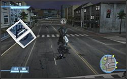 Hunt: spod komisariatu policji rusz w kierunku supermarketu i przy pierwszej możliwej okazji skręć w prawo - The Hunt for Sam Witwicky - Dodatkowe zadania | Kampania Deceptikonów - Transformers: The Game - poradnik do gry